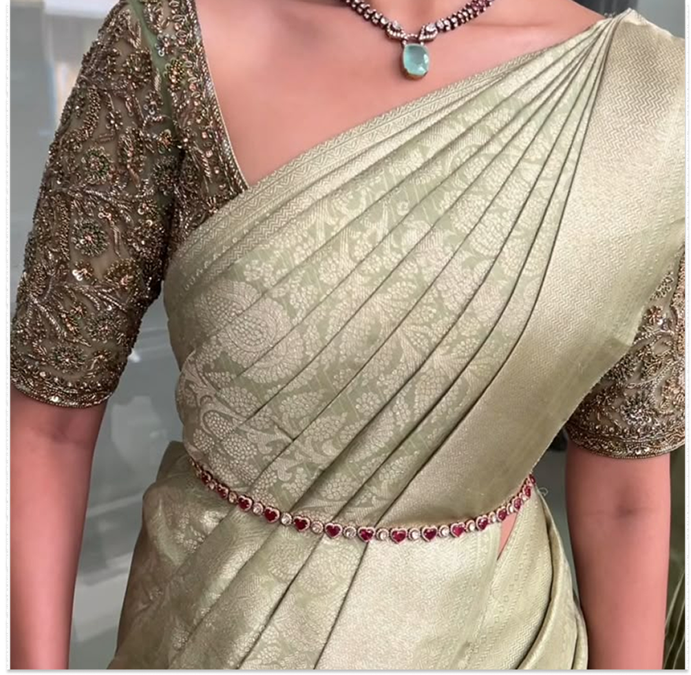 Saree Pre-Pleating Work