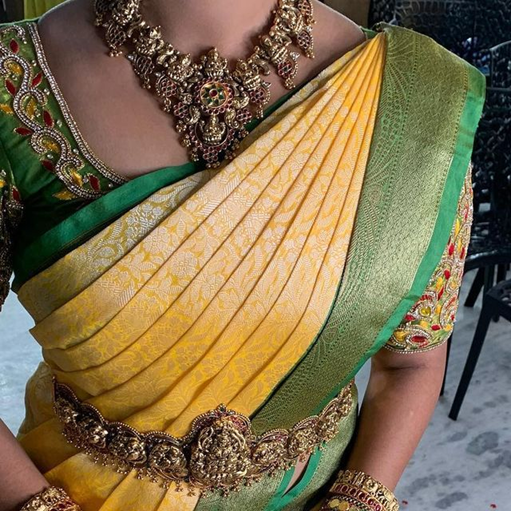 Saree Pre-Pleating Work